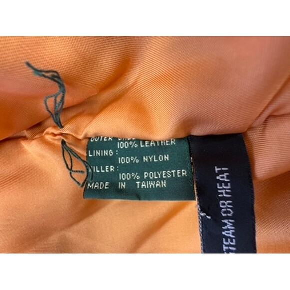 "AUTHENTIC IMPORTS" Mens Suede Leather Varsity Zip Up Jacket SZ XL SOME FADING - Picture 10 of 13